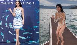 Á hậu Phương Nhi khiến fan đầy tự hào trả lời cực khéo khi bị nghi 'bối rối vì diện bikini'