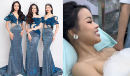 Á hậu Đào Hiền vừa đăng quang đã kiệt sức, hình ảnh trên giường bệnh khiến netizen xót xa