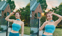 Phương Oanh thả dáng vi vu trời Tây, thẳng thắn đáp lại nghi vấn có tin vui trong đám hỏi với Shark Bình