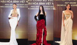 Nàng hậu nhà Sen Vàng trên thảm đồ công bố vương miện Miss Grand Vietnam 2023: Thùy Tiên sắc sảo, Phương Nhi quyến rũ lạ thường