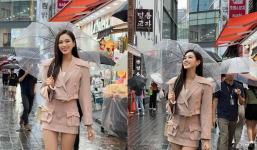 Không lộng lẫy, không makeup cầu kì, Đỗ Hà xuất hiện ở Hàn Quốc vẫn khoe trọn được lợi thế của bản thân