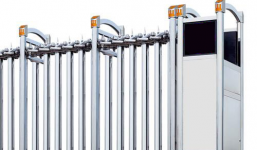 Những mẫu cổng xếp inox tự động do Bisco cung cấp