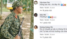 Phản ứng của dàn nữ chiến binh Sao nhập ngũ sau bài viết xác nhận đã ly hôn vợ và có con của mũi trưởng Long