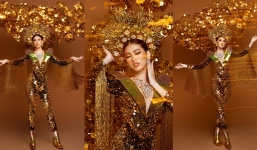 Chiêm ngưỡng trang phục dân tộc cực kì lộng lẫy của Ngọc Thảo tại Miss Grand International 2020.