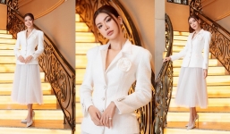 Minh Tú kiêu sa tựa quý cô Pháp trong set đồ thời trang 'kinh điển'