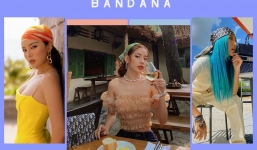 Mốt khăn trùm đầu ‘được lòng’ sao Việt dịp đầu hè