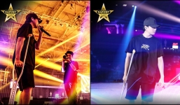 Karik chống nạng lên tổng duyệt sân khấu đêm nhạc Rap Việt khiến fan không khỏi xót xa