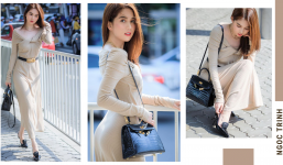 'Bỏ ngoài tai' những lời xỉa xói của Nathan Lee, Ngọc Trinh vẫn rất mực nền nã trong trang phục xuống phố