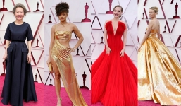 Thời trang siêu thảm đỏ Oscar 2021: Youn Yuh Jung sang trọng lấn át hậu bối, công chúa Disney bung lụa hết cỡ