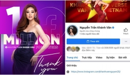 Fanpage của Khánh Vân cán mốc 1 triệu follower, độ hot tăng 'vùn vụt' sau 4 ngày tham gia Miss Universe