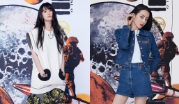 Lưu Diệc Phi, Địch Lệ Nhiệt Ba dự show Louis Vuitton, visual chọi nhau như 'nước với lửa'