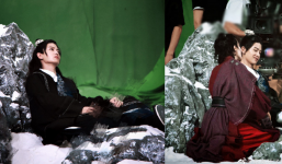 Địch Lệ Nhiệt Ba thì thầm với Nhậm Gia Luân tại Ngự Giao Ký, biểu cảm phải chăng 'say men tình'?