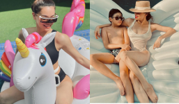 Hồ Ngọc Hà ở nhà chăm con cũng khoe dáng nức nở, hóa ra là 'chơi chiêu' cả