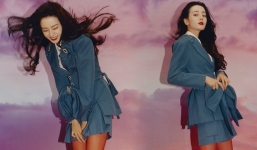 Địch Lệ Nhiệt Ba hóa bad girl trong bộ ảnh mới , visual chuẩn 'quốc sắc thiên hương'