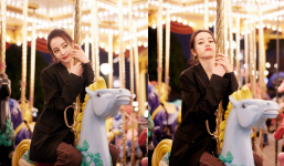 Khoảnh khắc Địch Lệ Nhiệt Ba chơi 'thú nhún' gây sốt cả Weibo: Mãi là 'em bé' của Dương Dương nhé!