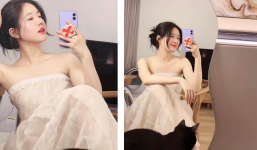 Triệu Lộ Tư ăn mặc ngày càng 'dạn', ở nhà thôi cũng thiêu đốt dân tình bởi vòng 1 nhức nhối