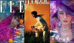 Sao Hoa ngữ đọ sắc 'chan chát' trên bìa tạp chí tháng 9: Nhiệt Ba tựa 'nàng thơ', Dương Mịch 'hóa điên'