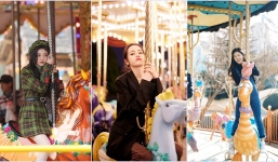 Khi mỹ nhân Cbiz chơi 'thú nhún': Nhiệt Ba như em bé, Triệu Lộ Tư xinh xỉu, Dương Mịch 'xuống lẹ' chị ơi!