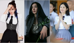Địch Lệ Nhiệt Ba 'cosplay' thành nữ sinh, nhưng dân tình vẫn tố 'đua đòi' Dương Mịch, Triệu Lệ Dĩnh