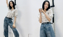 Đăng tải loạt ảnh mới, Địch Lệ Nhiệt Ba khiến dân tình 'lắc đầu' vì thân hình cò hương, gương mặt 'kiệm phấn'