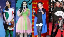 18 mỹ nhân Cbiz biến 'thảm đỏ' thành 'thảm họa': Dương Mịch như siêu nhân, Nhiệt Ba đi rước đèn ông sao hay gì?