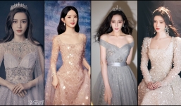 20 ngọc nữ Cbiz đọ sắc cực căng với váy đính 'sương sa hột lựu': Lệ Dĩnh, Nhiệt Ba kinh diễm, trùm cuối nghẹt thở