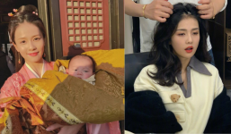 Bạch Lộc nhí nhố cùng em bé, dáng vẻ chuẩn 'bà mẹ bỉm sữa': Fan nhắc lại một câu khiến idol khóc ra 'ngọc trai'