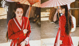 Địch Lệ Nhiệt Ba diện hồng y, làn da trắng hơn tuyết tại phim mới, nhưng dân tình vẫn ném đá: Bản sao Cúc Tịnh Y