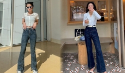 Trời trở rét, cứ ướm quần ống loe lên người, vừa dễ mix đồ vừa hack dáng 'đỉnh của chóp'