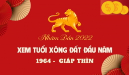 Xem tuổi xông đất đầu năm cho gia chủ sinh năm 1964 Giáp Thìn năm Nhâm Dần 2022