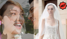 Chi tiết chiếc 'váy cưới thế kỷ' của Minh Hằng: Dòng cao cấp thuộc thương hiệu xa xỉ, nghe đến giá fan muốn 'ăn cỗ' luôn!