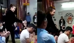 Phẫn nộ clip người đàn bà được 'thánh' nhập đánh con nhang không tiếc tay: Có hay không 'buôn Thần bán Thánh'?