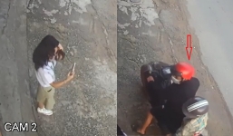 Nữ sinh bị giật Iphone 13 khi đứng soi gương trước hiên nhà, thủ đoạn táo tợn gây căm phẫn