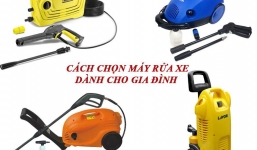 Cách chọn mua máy rửa xe mini dành cho gia đình