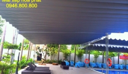 Tham khảo mẫu mái che xếp bạt kéo đẹp cho không gian thoáng rộng nhất