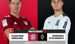 Nhận định Bayern Munich vs Borussia M'gladbach, 02h30 ngày 8/1/2022 Vòng 8 Bundesliga: Chênh lệch đẳng cấp 