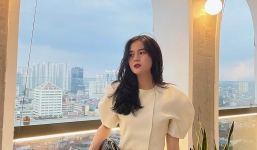 Cận cảnh dung nhan khả ái, body quyến rũ của bà xã Thành Chung