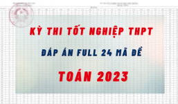 Đề thi môn Toán kỳ thi tốt nghiệp THPT 2023 tất cả các mã đề: Full 24 mã đề, cực nhanh - cực đầy đủ