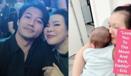 Lần hiếm hoi bà xã hơn 7 tuổi của Quý Bình xuất hiện sau khi sinh con: Nhan sắc gây bất ngờ