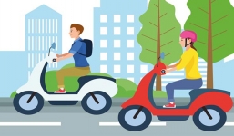 Những sai lầm rất hay mắc phải khi điều khiển xe máy trên đường