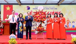 Chủ tịch HĐND Thành phố Nguyễn Ngọc Tuấn dự lễ khai giảng tại Trường Tiểu học Đặng Trần Côn