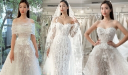 Cận cảnh loạt ảnh váy cưới của Hoa hậu Đỗ Mỹ Linh trước thềm đám cưới