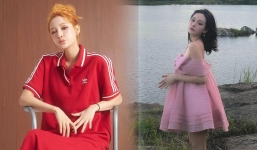 Hậu tin đồn mang thai, Hiền Hồ lại xuất hiện với hành động lấy tay che vòng 2