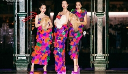 Hoa hậu Lương Thùy Linh, Đỗ Thị Hà, Mai Phương đọ sắc trong váy sắc màu