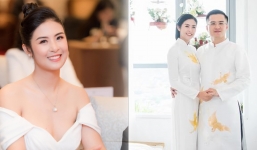 Hoa hậu Ngọc Hân làm điều mà chưa ai dám làm trong đám cưới với chồng kém tuổi