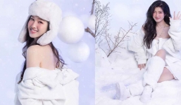 Á hậu Phương Nhi tung bộ ảnh đẹp như công chúa cận dịp Giáng sinh