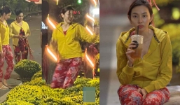 Hoa hậu Thùy Tiên hé lộ bí mật về hình ảnh mặc đồ bộ đi mua hoa Tết