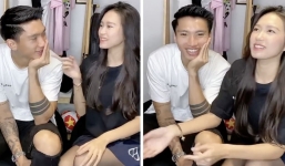 Doãn Hải My bất ngờ tiết lộ câu nói của Đoàn Văn Hậu lần đầu tiên gặp khiến bạn trai ngại ngùng che mặt