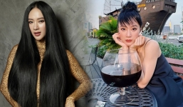 Angela Phương Trinh lại xuất hiện với tạo hình lạ lẫm sau màn hở bạo, dùng tóc che chắn vòng 1