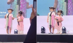 Video: Con gái Đông Nhi lên sân khấu biểu diễn cùng ca sĩ nhí nổi tiếng Nhật Bản, biểu cảm khiến CDM muốn 'xỉu'